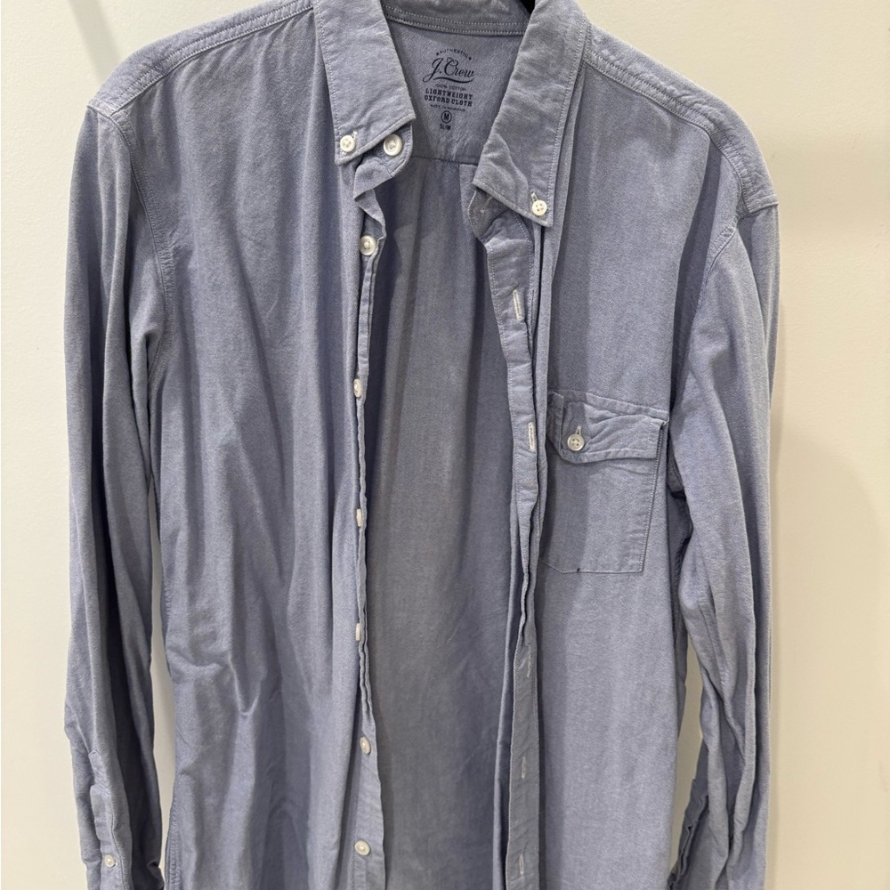 J. Crew Men's Light Blue Casual Shirt
